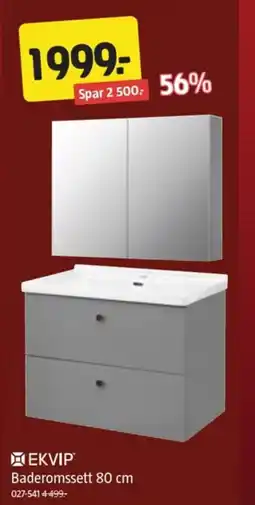 Jula EKVIP Baderomssett tilbud