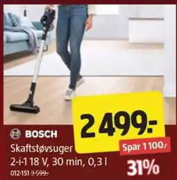 Jula Bosch skaftstøvsuger tilbud