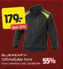 Jula BLUEWEAR + Softshelljakke herre tilbud