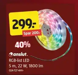 Jula RGB-list LED tilbud