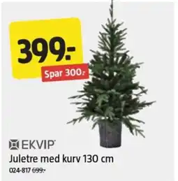 Jula EKVIP Juletre med kurv tilbud