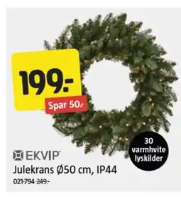 Jula Ekvip julekrans ip44 tilbud