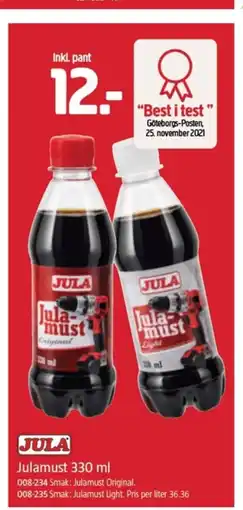 Jula JULA Jula must Original tilbud