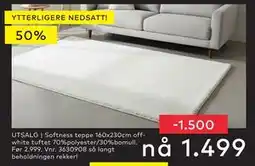 Skeidar Softness teppe, NOK 1499 tilbud