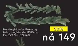 Skeidar Norvia girlander, NOK 149 tilbud