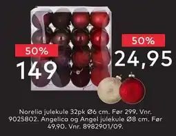 Skeidar Norelia julekule 32pk Ø6 cm, NOK 149 tilbud