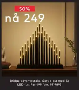 Skeidar Bridge adventsstake, NOK 249 tilbud