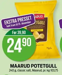 Kiwi MAARUD POTETGULL, NOK 24.9 tilbud