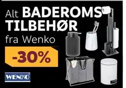Megaflis Alt BADEROMSTILBEHØR fra Wenko tilbud
