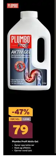 Megaflis Plumbo Proff Aktiv Gel, NOK 79 tilbud