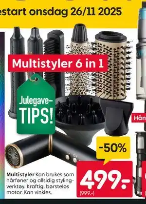 Rusta Multistyler, NOK 499 tilbud