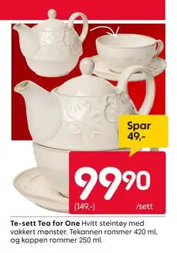 Rusta Te-sett Tea for One, NOK 99.9 tilbud