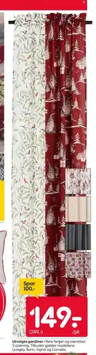 Rusta Utvalgte gardiner, NOK 149 tilbud