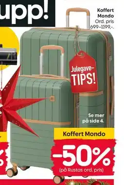 Rusta Koffert Mondo tilbud