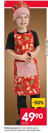 Rusta Forkle og lue, NOK 49.9 tilbud