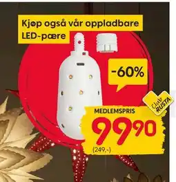 Rusta LED-pære, Medlemspris tilbud