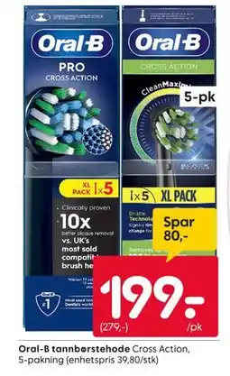 Rusta Oral-B tannbørstehode., NOK 199 tilbud