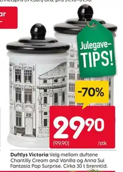 Rusta Duftlys Victoria., NOK 29.9 tilbud