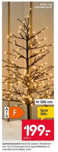 Rusta Lystre Exclusive, NOK 199 tilbud