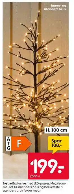 Rusta Lystre Exclusive, NOK 199 tilbud