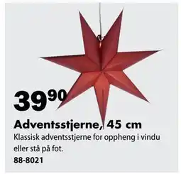 Biltema Adventsstjerne, 45 cm, NOK 39.9 tilbud
