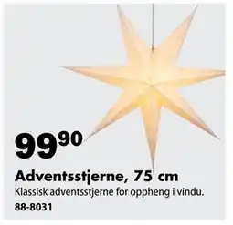 Biltema Adventsstjerne, 75 cm, NOK 99.9 tilbud