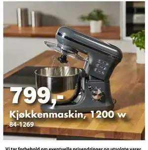 Biltema Kjøkkenmaskin, 1200 w, NOK 799 tilbud