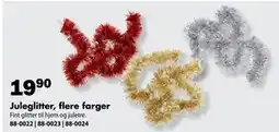 Biltema Juleglitter, flere farger, NOK 19.9 tilbud