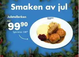 Biltema Juletallerken tilbud