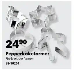 Biltema Pepperkakeformer, NOK 24.9 tilbud