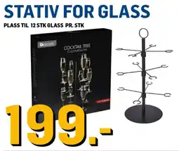 Price Lagerbutikk Stativ for glass tilbud