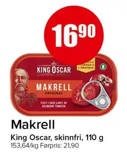 Spar Makrell, NOK 16.9 tilbud