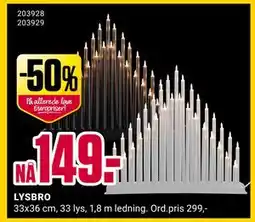 Europris LYSBRO, NOK 149 tilbud