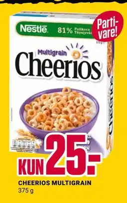Europris CHEERIOS MULTIGRAIN, NOK 25 tilbud