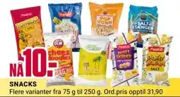Europris SNACKS, NOK 10 tilbud