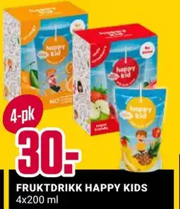 Europris FRUKTDRIKK HAPPY KIDS, NOK 30 tilbud