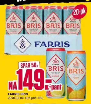 Europris FARRIS BRIS, NOK 149 tilbud