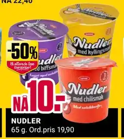 Europris NUDLER, NOK 10 tilbud