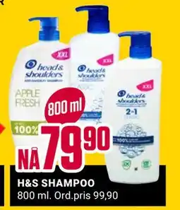 Europris H&S SHAMPOO, NOK 79.9 tilbud