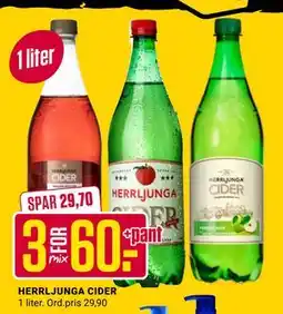 Europris HERRLJUNGA CIDER, NOK 60 tilbud