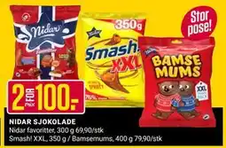 Europris NIDAR SJOKOLADE, NOK 100 tilbud