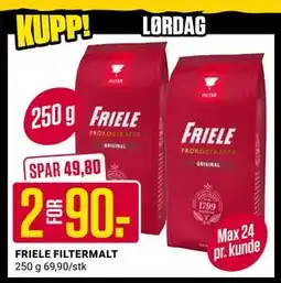 Europris FRIELE FILTERMALT, NOK 90 tilbud