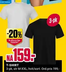 Europris T-SHIRT, NOK 159 tilbud