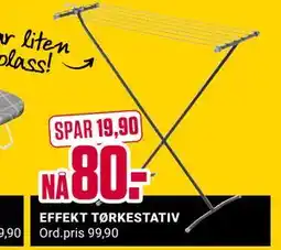 Europris EFFEKT TØRKESTATIV, NOK 80 tilbud