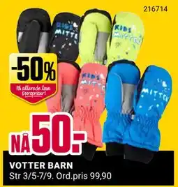Europris VOTTER BARN, NOK 50 tilbud