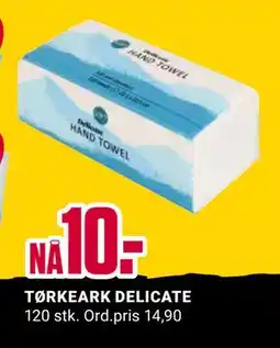 Europris TØRKEARK DELICATE, NOK 10 tilbud