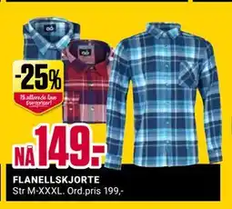 Europris FLANELLSKJORTE, NOK 149 tilbud