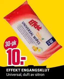 Europris EFFEKT ENGANGSKLUT, NOK 10 tilbud