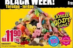 Europris SMÅGODT, NOK 11.9 tilbud