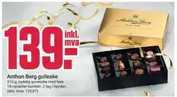 Europris Anthon Berg gulleske, NOK 139 tilbud